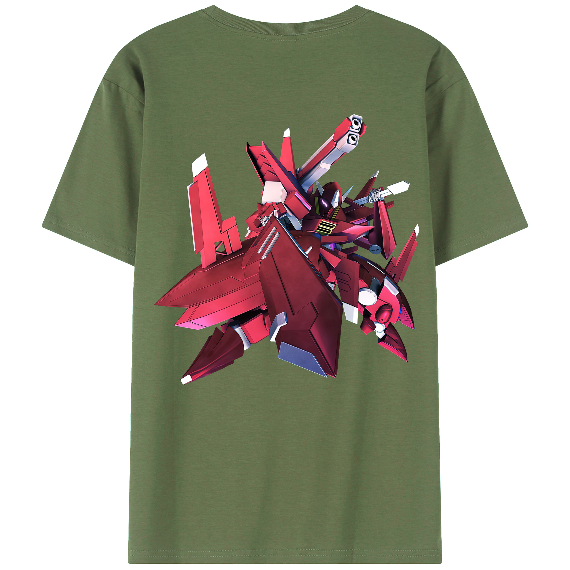 （画像用） 機動戦士ガンダム Mobile Suit Gundam 綿100％ メンズ半袖Tシャツ（バックプリント） 通気性
